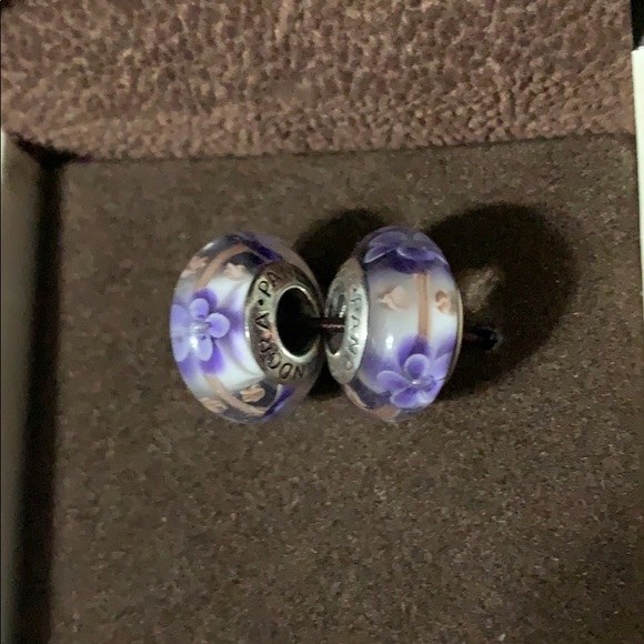 💜(FIRM PRICE)💜Pandora Purple Flower Beads💜 - Picture 5 of 6